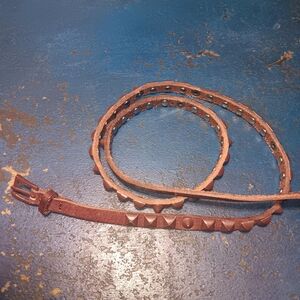 Liebeskind Brown Studded Leather Belt